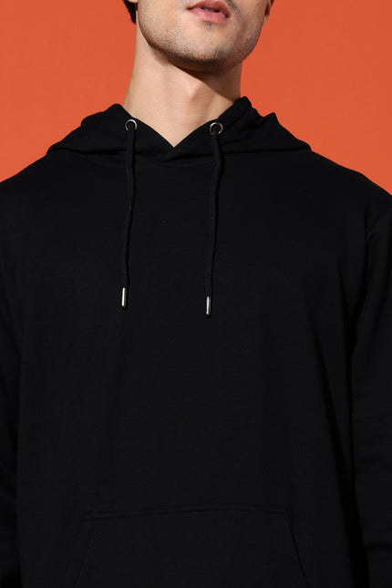 UNISEX BASIC HOODIE - BLACK