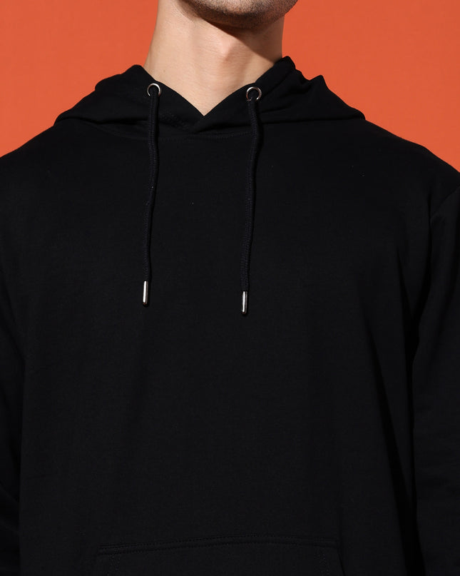 UNISEX BASIC HOODIE - BLACK