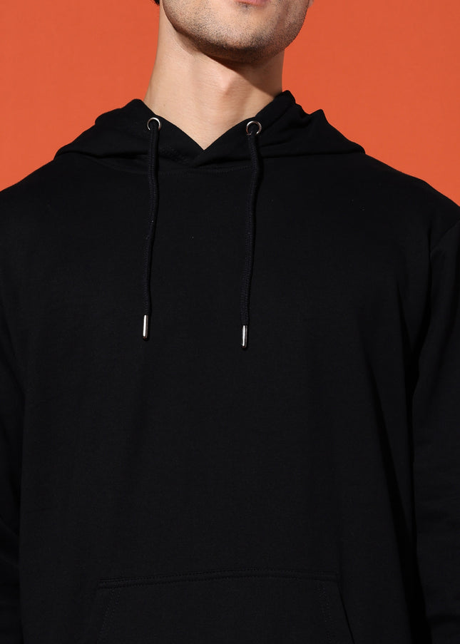 UNISEX BASIC HOODIE - BLACK