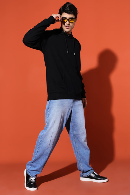 UNISEX BASIC HOODIE - BLACK