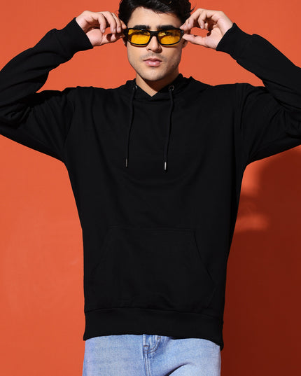 UNISEX BASIC HOODIE - BLACK