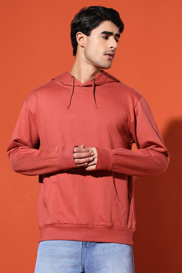 UNISEX BASIC HOODIE - CORAL