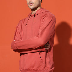 UNISEX BASIC HOODIE - CORAL