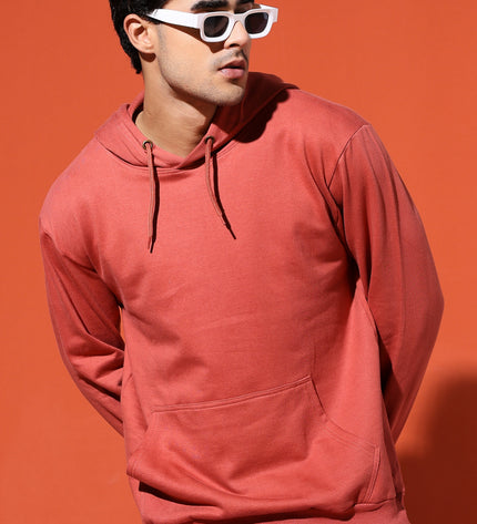 UNISEX BASIC HOODIE - CORAL