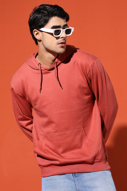 UNISEX BASIC HOODIE - CORAL