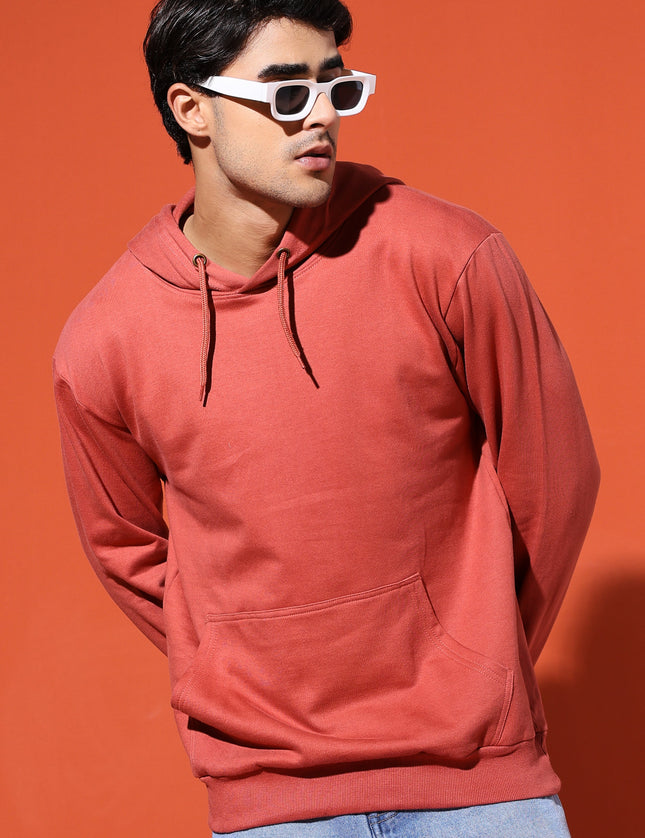UNISEX BASIC HOODIE - CORAL