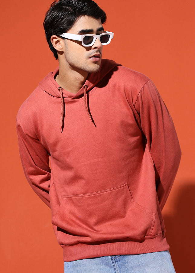 UNISEX BASIC HOODIE - CORAL