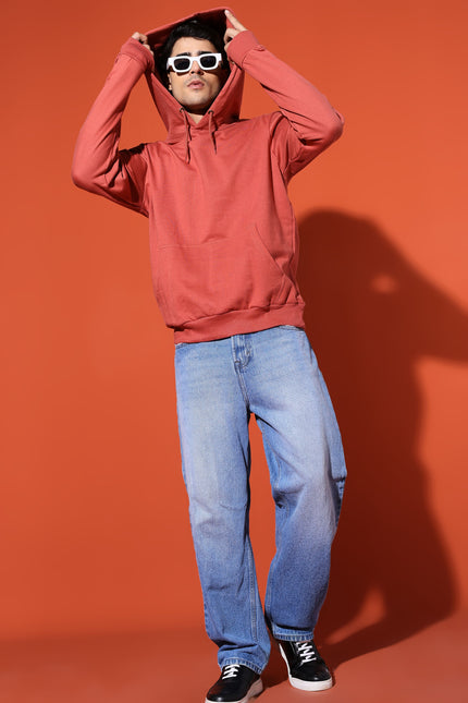 UNISEX BASIC HOODIE - CORAL