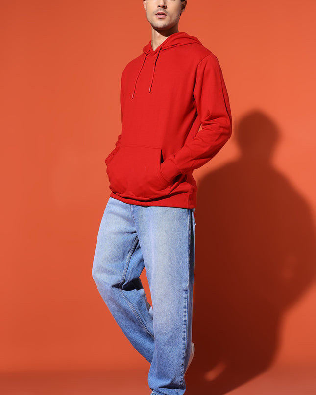 UNISEX BASIC HOODIE - RED