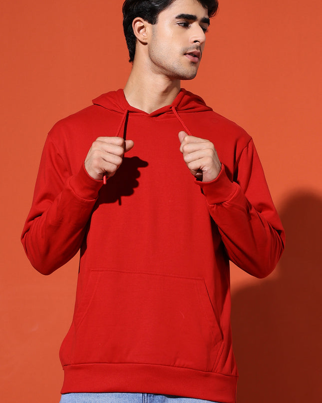 UNISEX BASIC HOODIE - RED