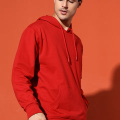 UNISEX BASIC HOODIE - RED