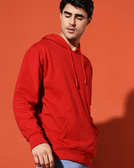 UNISEX BASIC HOODIE - RED