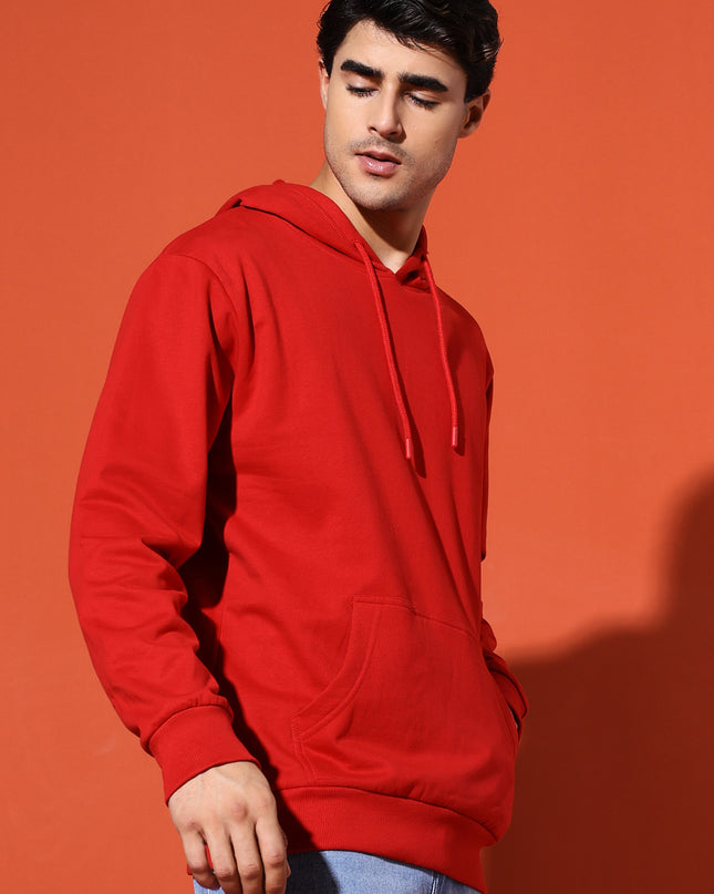 UNISEX BASIC HOODIE - RED