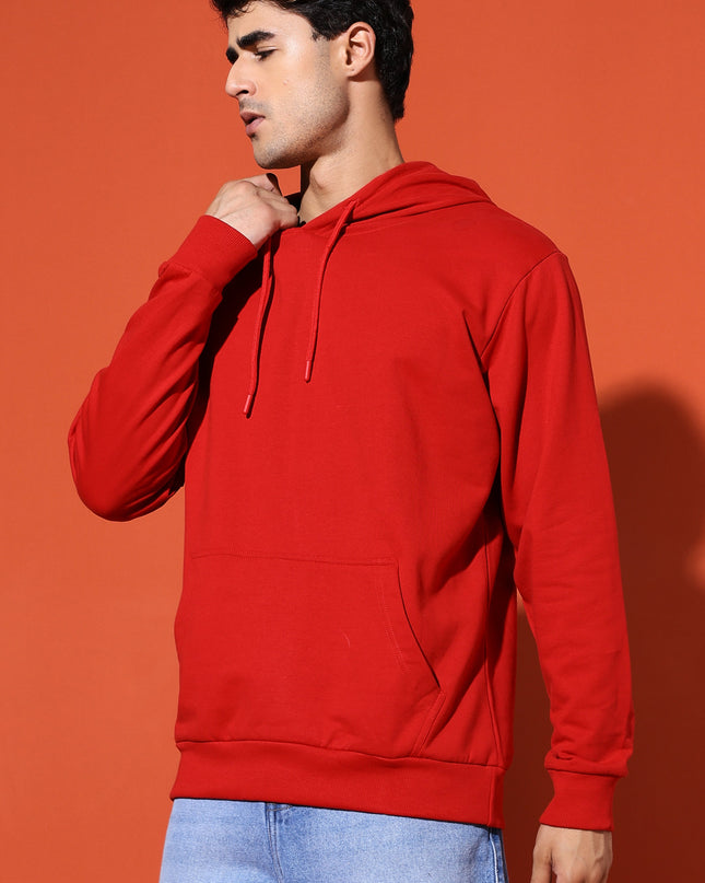 UNISEX BASIC HOODIE - RED