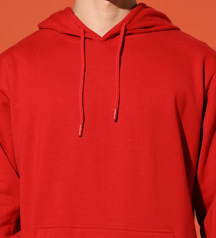 UNISEX BASIC HOODIE - RED