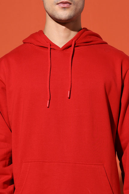 UNISEX BASIC HOODIE - RED