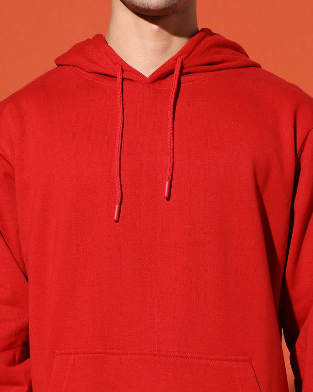 UNISEX BASIC HOODIE - RED