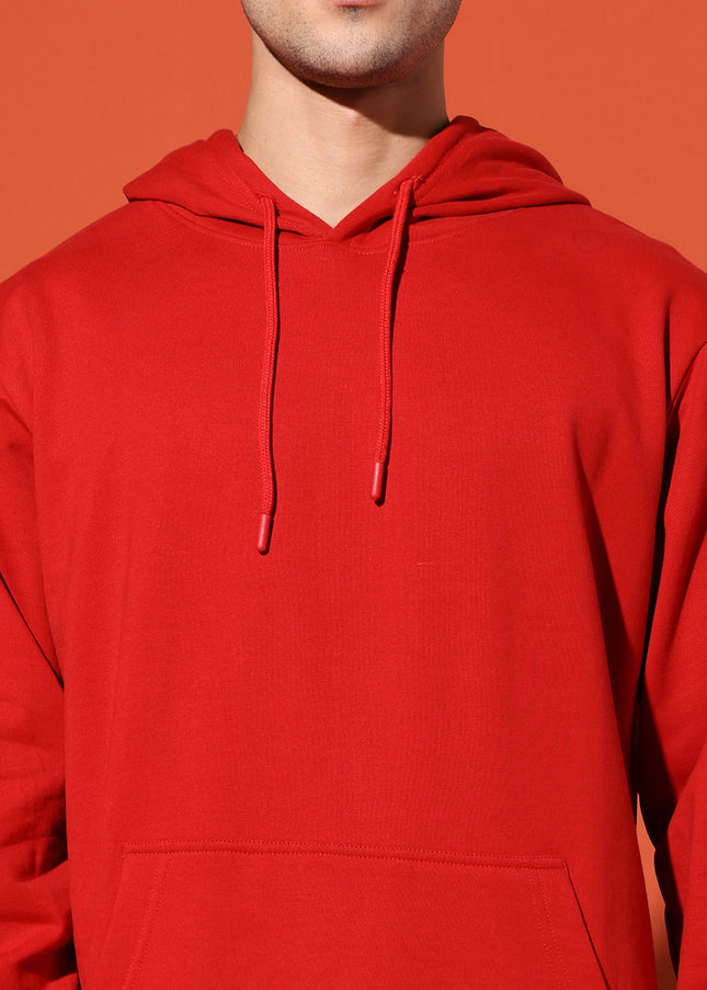 UNISEX BASIC HOODIE - RED