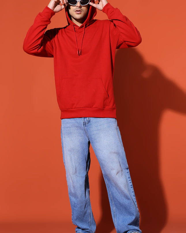 UNISEX BASIC HOODIE - RED