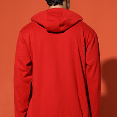 UNISEX BASIC HOODIE - RED