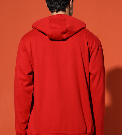 UNISEX BASIC HOODIE - RED