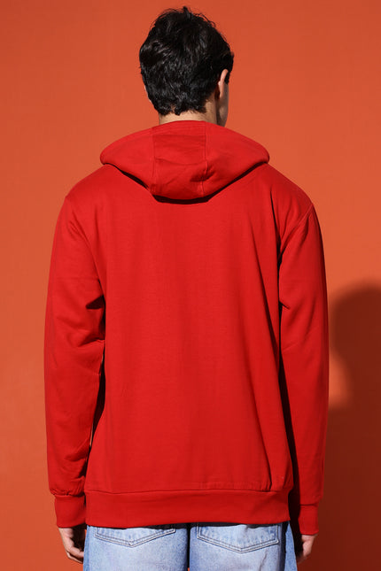 UNISEX BASIC HOODIE - RED