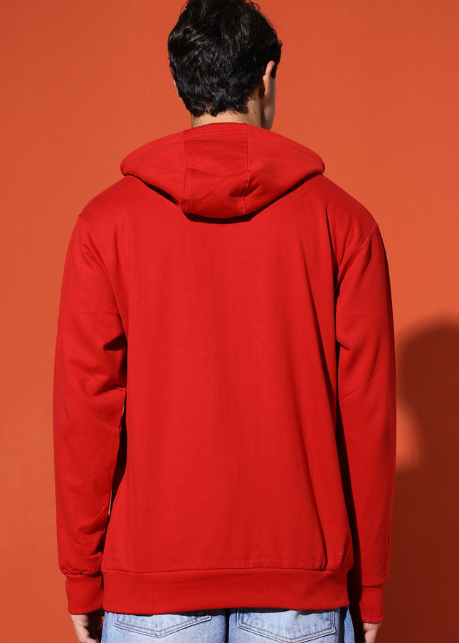 UNISEX BASIC HOODIE - RED