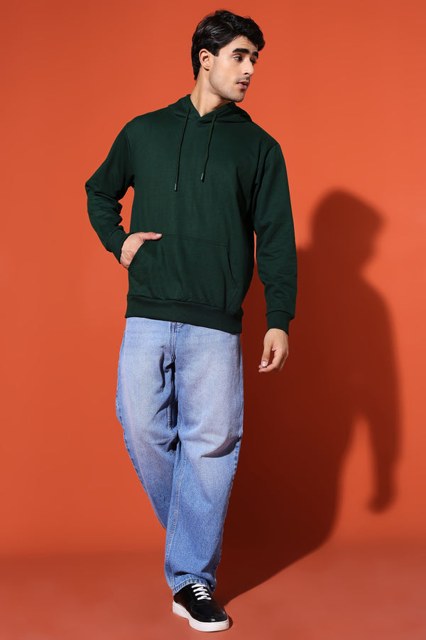 UNISEX BASIC HOODIE - BOTTLE GREEN