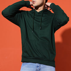 UNISEX BASIC HOODIE - BOTTLE GREEN