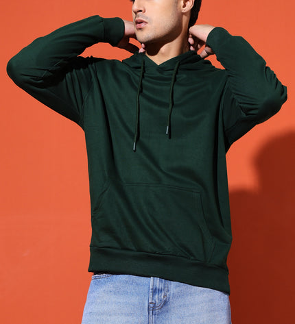 UNISEX BASIC HOODIE - BOTTLE GREEN
