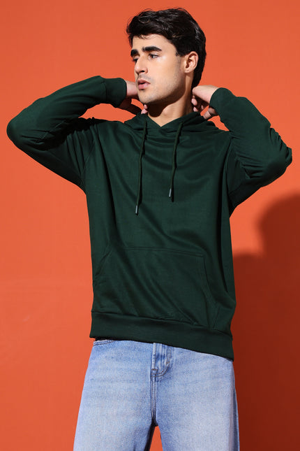 UNISEX BASIC HOODIE - BOTTLE GREEN