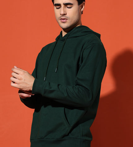UNISEX BASIC HOODIE - BOTTLE GREEN