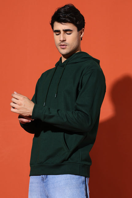 UNISEX BASIC HOODIE - BOTTLE GREEN