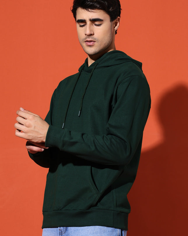 UNISEX BASIC HOODIE - BOTTLE GREEN