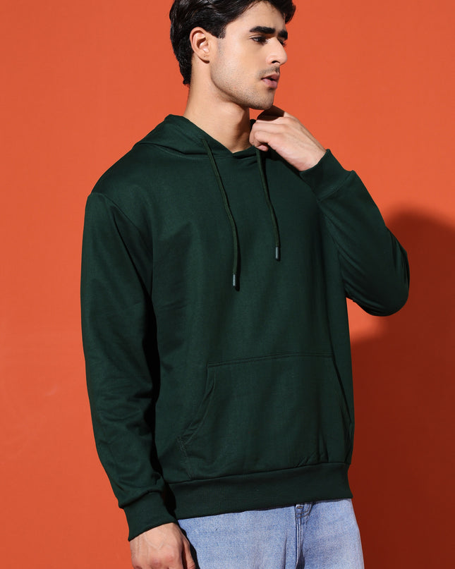 UNISEX BASIC HOODIE - BOTTLE GREEN