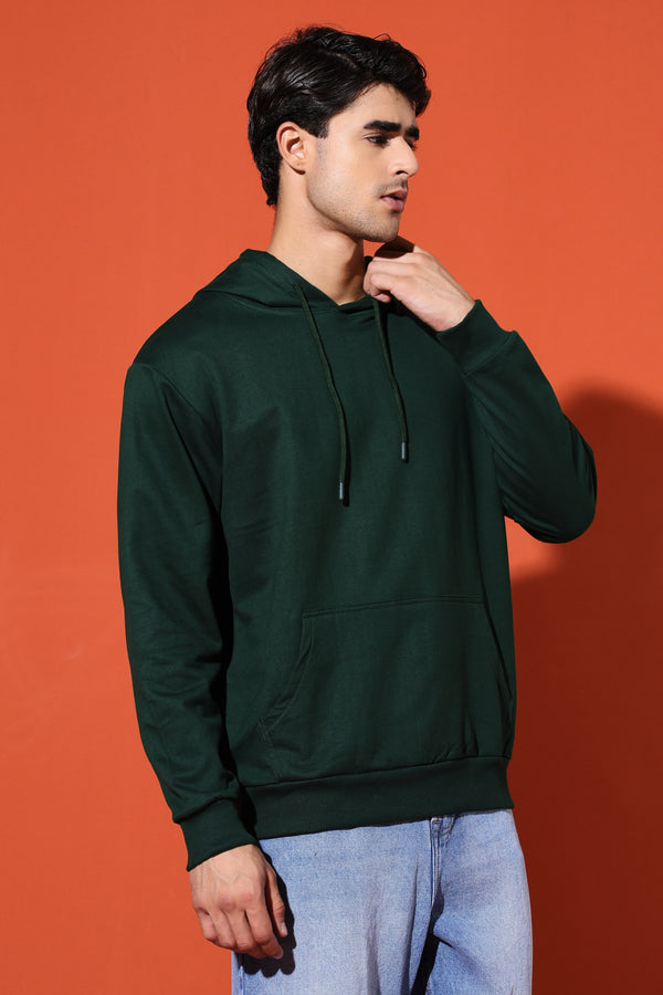 UNISEX BASIC HOODIE - BOTTLE GREEN