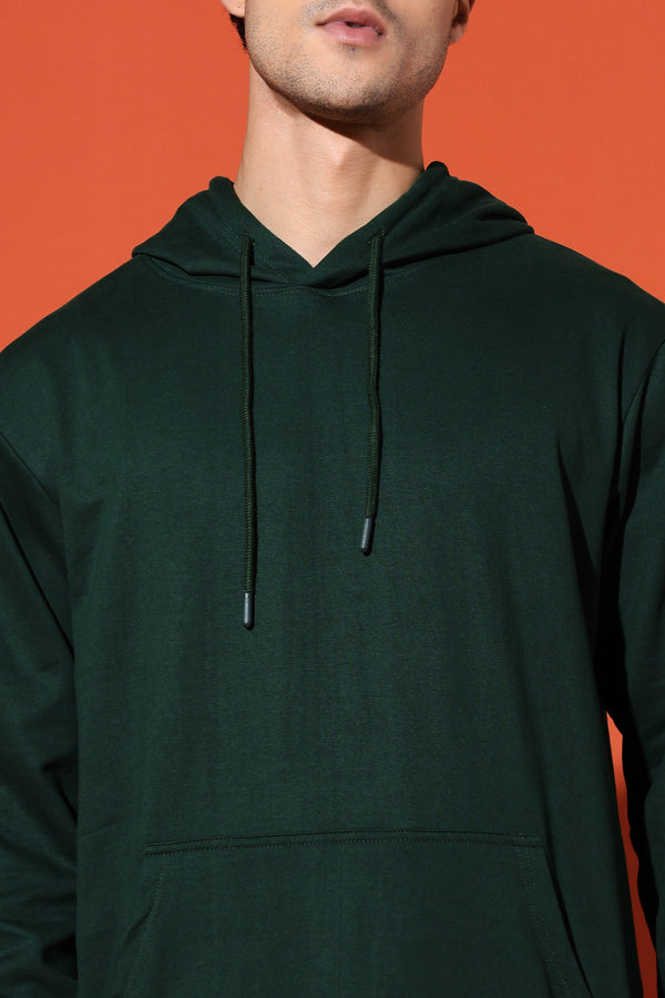 UNISEX BASIC HOODIE - BOTTLE GREEN