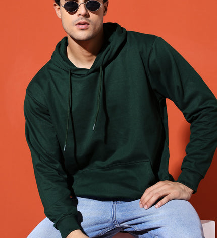 UNISEX BASIC HOODIE - BOTTLE GREEN