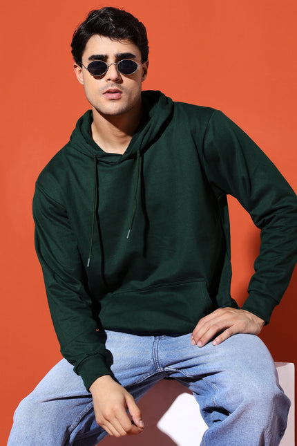 UNISEX BASIC HOODIE - BOTTLE GREEN