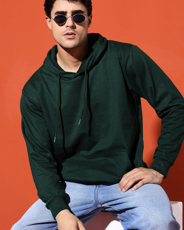 UNISEX BASIC HOODIE - BOTTLE GREEN