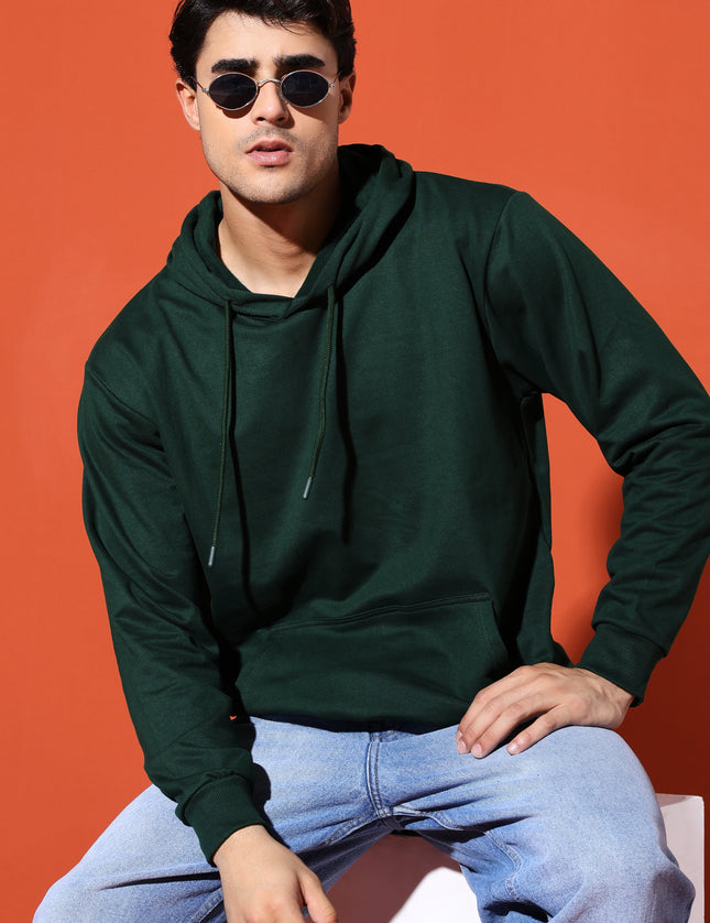 UNISEX BASIC HOODIE - BOTTLE GREEN
