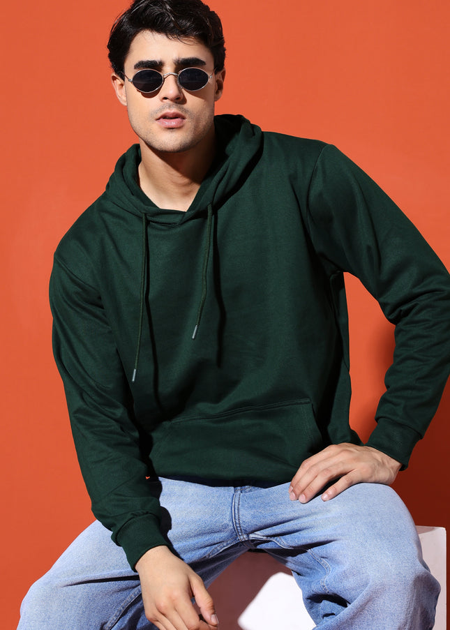 UNISEX BASIC HOODIE - BOTTLE GREEN
