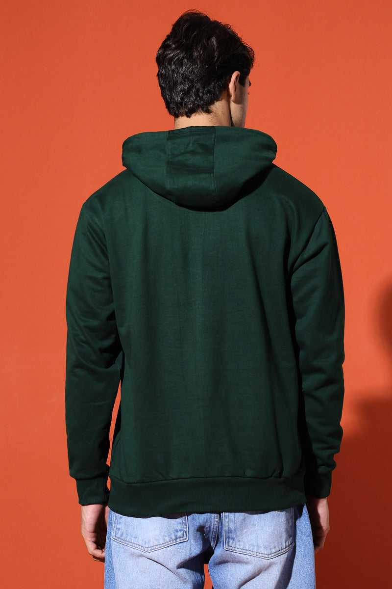 UNISEX BASIC HOODIE - BOTTLE GREEN