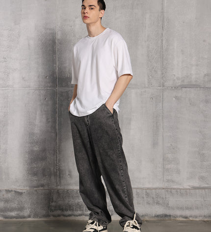 Unisex Heavyweight Oversize Solid T-Shirt - White