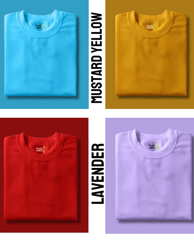 Pick Any 5 - Plain Combo Regular T-Shirt
