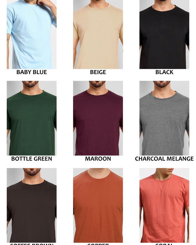 Pick Any 3 - Solid Round Neck