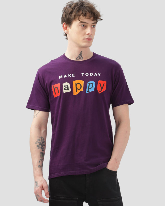 Make today Happy Regular Men's T-Shirt