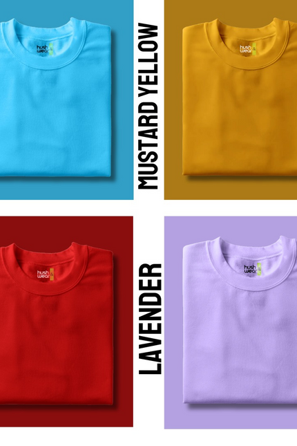 Pick Any 3 - Solid Round Neck