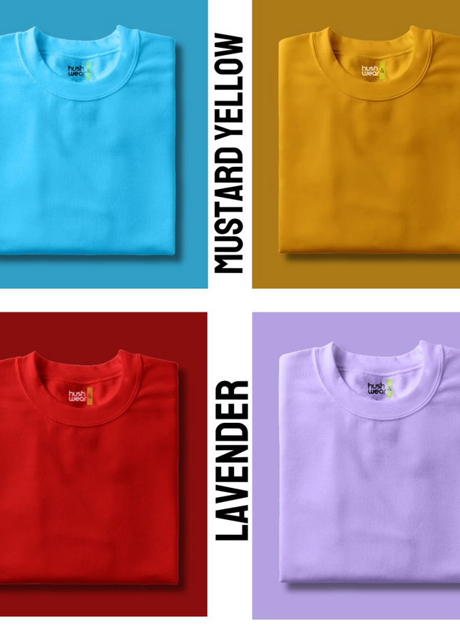 Pick Any 3 - Solid Round Neck