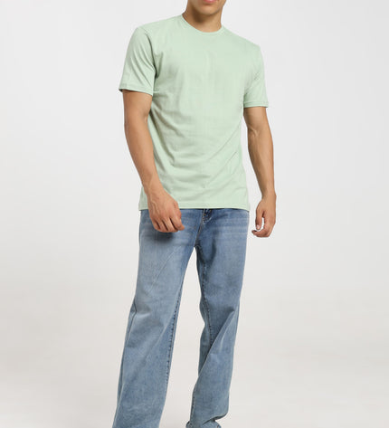 Unisex Regular Solid T-Shirt - Jade